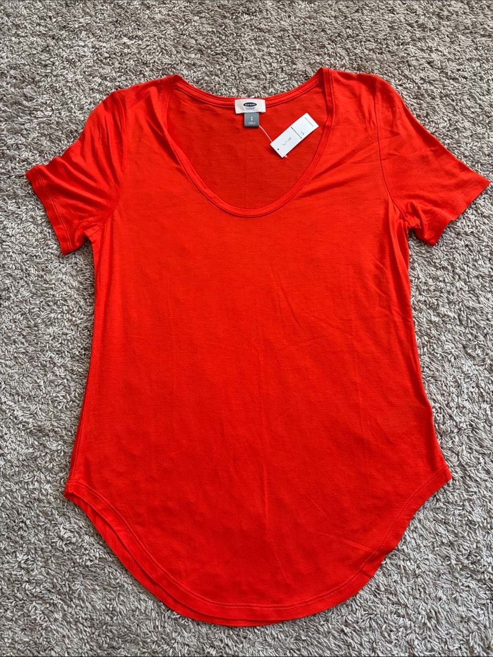 Women’s Scoop Neck Short Sleeve Tee - Orange